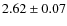 $2.62\pm0.07$