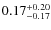 $0.17_{\rm -0.17}^{+0.20}$