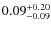 $0.09_{\rm -0.09}^{+0.20}$