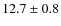 $12.7 \pm 0.8$