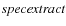 $\it specextract\rm $
