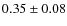 ${0.35 \pm 0.08}$
