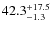 $42.3_{\rm -1.3}^{+17.5}$