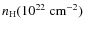 ${n}_{{\rm H}} (10^{22}~{\rm cm}^{-2})$