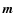 $\vec{m}$