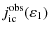 $\displaystyle %
j_{\rm ic}^{\rm obs}(\varepsilon_1)$
