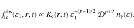 \begin{displaymath}%
j_{\rm ic}^{\rm obs}(\varepsilon_1, \vec{r}, t) \propto
K_...
...n_1^{-(p-1)/2} ~
\mathcal{D}^{ p+2} ~ n_\gamma(\varepsilon).
\end{displaymath}