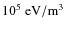 $10^5~{\rm eV/m}^3$