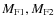 $M_{\rm F1},M_{\rm F2}$