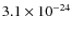 $3.1 \times 10^{-24}$