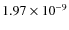 $1.97\times10^{-9}$