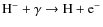 ${\rm H^- + \gamma \rightarrow H + e^-}$