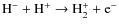 ${\rm H^- + H^+ \rightarrow H_2^+ + e^-}$