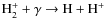 ${\rm H_2^+ + \gamma \rightarrow H + H^+}$
