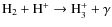 ${\rm H_2 + H^+ \rightarrow H_3^+ + \gamma}$