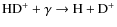 ${\rm HD^+ + \gamma \rightarrow H + D^+}$