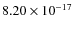 $8.20\times10^{-17}$