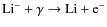 ${\rm Li^- + \gamma \rightarrow Li + e^-}$