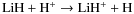 ${\rm LiH + H^+ \rightarrow LiH^+ + H}$