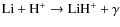 ${\rm Li + H^+ \rightarrow LiH^+ + \gamma}$