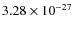 $3.28\times10^{-27}$