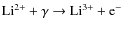 ${\rm Li^{2+} + \gamma \rightarrow Li^{3+} + e^-}$