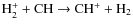 ${\rm H_2^+ + CH \rightarrow CH^+ + H_2}$