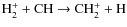 ${\rm H_2^+ + CH \rightarrow CH_2^+ + H}$
