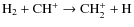 ${\rm H_2 + CH^+ \rightarrow CH_2^+ + H}$