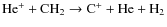 ${\rm He^+ + CH_2 \rightarrow C^+ + He + H_2}$