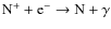 ${\rm N^+ + e^- \rightarrow N + \gamma}$