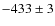 $-433\pm3$