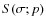$S(\sigma;p)$