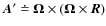 $%
\vec{A}'\doteq\vec{\Omega}\times(\vec{\Omega}\times\vec{R})
$