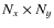 $N_{x}\times N_{y}$