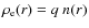 $\rho_{\rm e}(r) = q ~ n(r)$