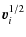 $\displaystyle \vec{v}_i^{1/2}$