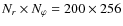 $N_r\times N_\varphi = 200 \times
256$