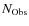 $N_{\rm {Obs}}$