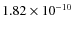 $1.82\times 10^{-10}$