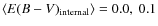 $\langle E(B-V)_{\rm internal} \rangle = 0.0,~0.1$