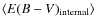 $\langle E(B-V)_{\rm internal} \rangle$