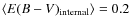 $\langle E(B-V)_{\rm internal} \rangle=0.2$