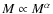 $M\propto
M^{\alpha}$