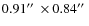 $0.91\hbox {$^{\prime \prime }$ }\times 0.84\hbox {$^{\prime \prime }$ }$