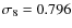 $\sigma_8=0.796$