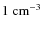 $1~\rm cm^{-3}$