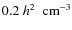 $0.2~h^2~\rm ~cm^{-3}$