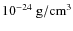 $10^{-24}~{\rm g/cm}^3$