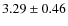 $3.29 \pm 0.46 $